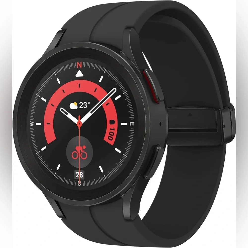 NEW Samsung Galaxy Watch 5 Pro 45mm Smartwatch GPS, Fitness Tracking - Titanium
